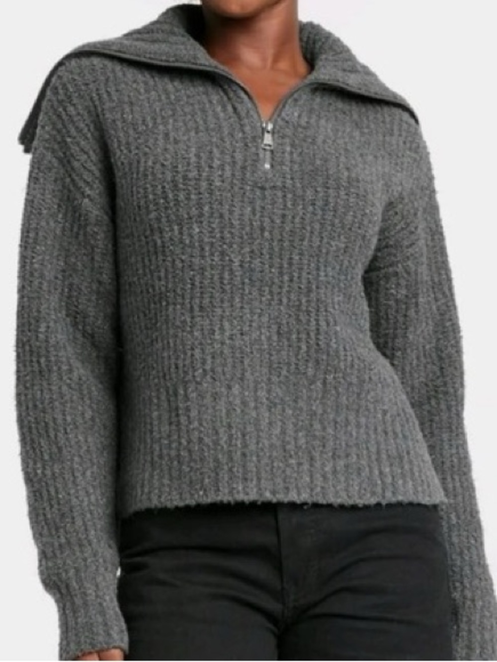 NWT Universal Thread Gray Collared Soft Sweater